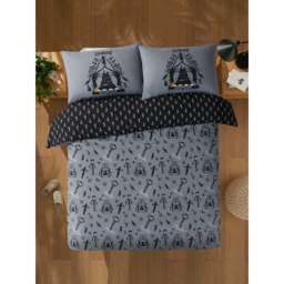 Black & Grey Edward Scissorhands Reversible Duvet Set