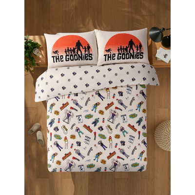 Goonies Brushed Cotton Retro Reversible Duvet Set