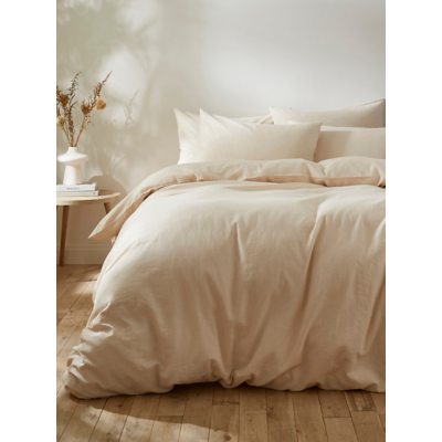 Martex Touch of Linen Creamy Almond Duvet Cover Set