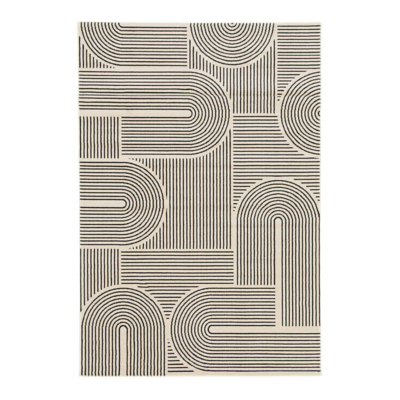 maker Mono Geometric Arc Rug