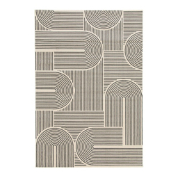 maker Mono Geometric Arc Rug