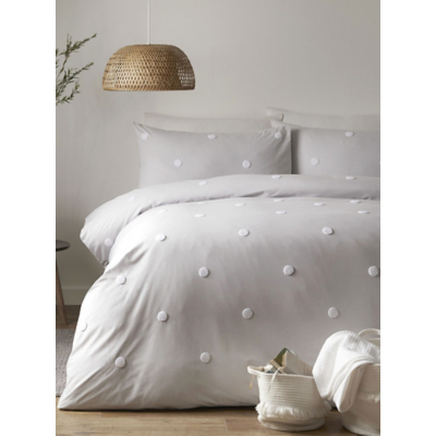 Appletree Silver Dot Garden Duvet Cover Set