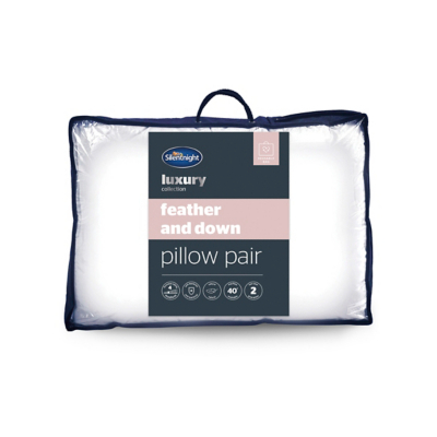 Silentnight Duck Feather & Down Pillows - 2 Pack
