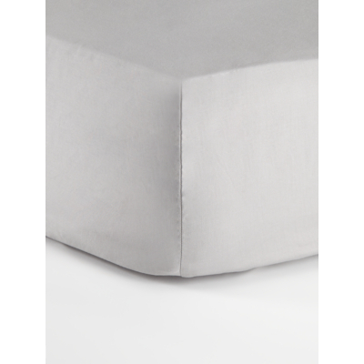 Light Grey Just Wellness Cool Touch TENCEL Plain Fitted Sheet
