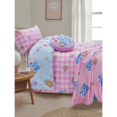 Tom & Jerry Gokko Pink & Purple Reversible Duvet Set