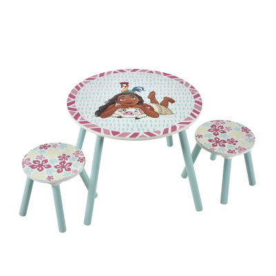 Disney Moana Children Kids Table & Chairs