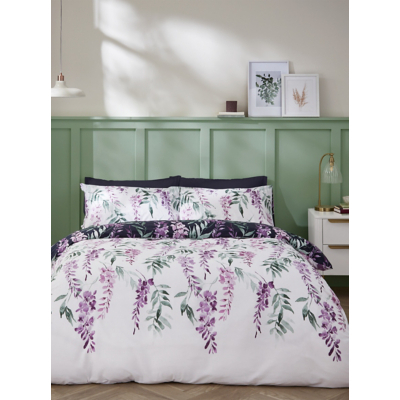 Catherine Lansfield Wisteria Floral Duvet Set