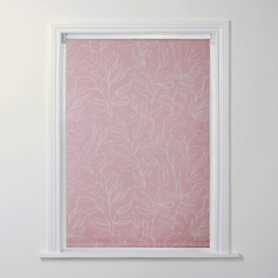 A-International Pink Floral Blackout Blind