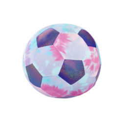 Catherine Lansfield Tie Dye Football Shaped Lilac Cushion