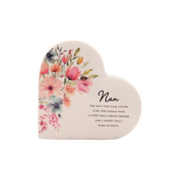 The Cottage Garden Ceramic Heart - Nan