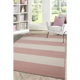 maker Pink & White Maestro Stripe Rug