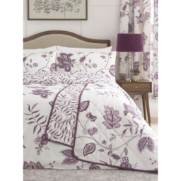 D&D Samira Floral Plum Duvet Cover Set