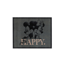 Disney Happy Mickey Mouse & Minnie Grey Rug