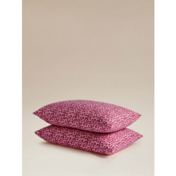 Pink Mini Leopard Pillowcase Pair