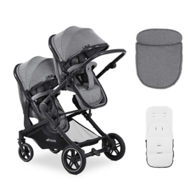 Hauck Grey Atlantic Twin Pushchair