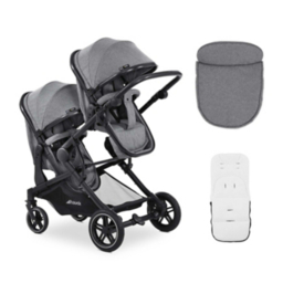 Hauck Grey Atlantic Twin Pushchair