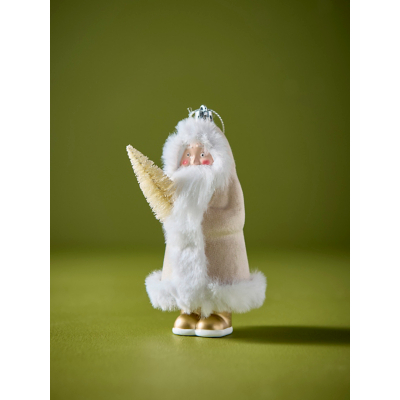 Gold-Tone Santa Bauble