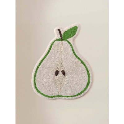Green Pears Fruity Cotton Bath Mat