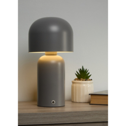 LC Rechargable USB Matt Grey LED Lamp
