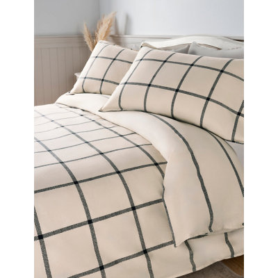 Stacey Solomon Check Cosy Brushed Cotton Duvet Set