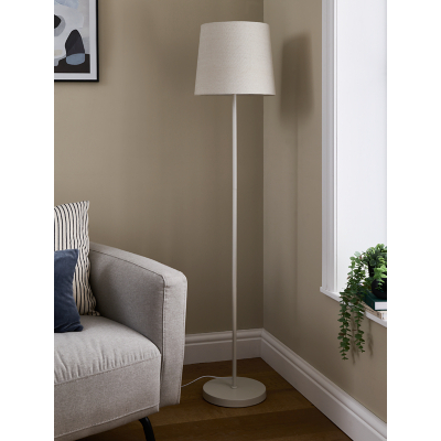 Cream Metal Floor Lamp