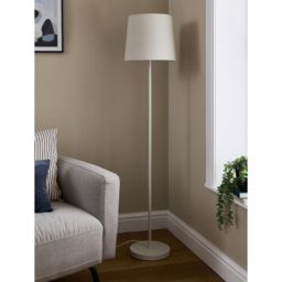 Cream Metal Floor Lamp