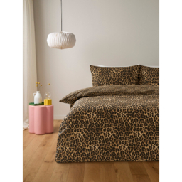 Leopard Print Reversible Duvet Set