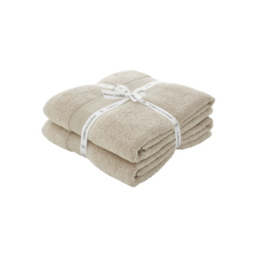 Catherine Lansfield Natural Antibacterial Bath Sheet - Set of 2
