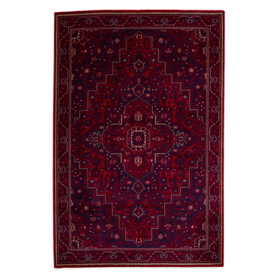 Think Rugs Dubai Red Traditional Rug