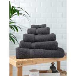 Dark Grey Super Soft Cotton Towel & Bath Mat Range