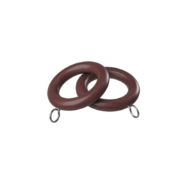 Speedy Dark Oak 28mm Woodland Curtain Rings - Pack of 4