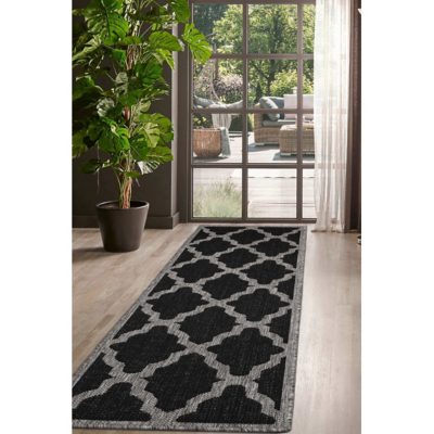 maker Black Gel Backed Trellis Runner
