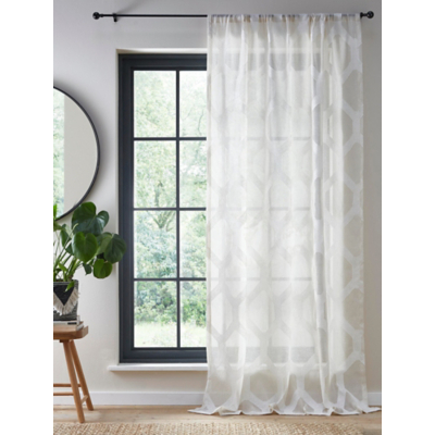 Fusion Linara Slot Top Voile Panel in Natural