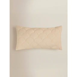 Natural Quilted Oblong Cushion
