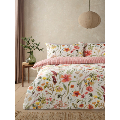 Soft & Cosy Cotton Autumn Meadow Reversible Duvet Set