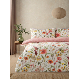 Soft & Cosy Cotton Autumn Meadow Reversible Duvet Set