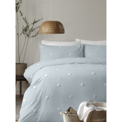 Appletree Duck Egg Dot Garden Cotton Duvet Set