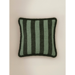 Stripe Chenille Texture Fringe Edge Cushion