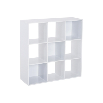 HOMCOM White 9 Cube Storage Bookcase