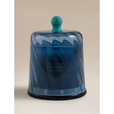 Botanical Rainforest Palms - Swirl Cloche Candle