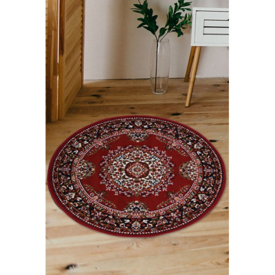 maker Red Maestro Traditional Circle Rug