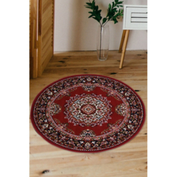 maker Red Maestro Traditional Circle Rug