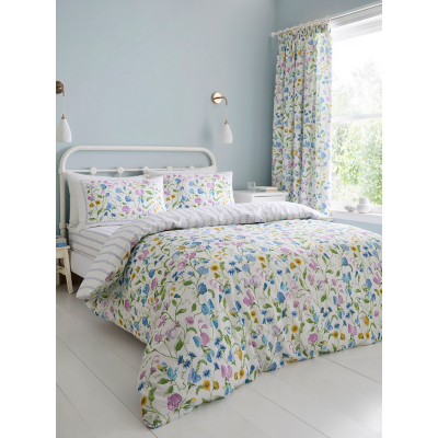 Dreams & Drapes Sweetpea Floral Duvet Set