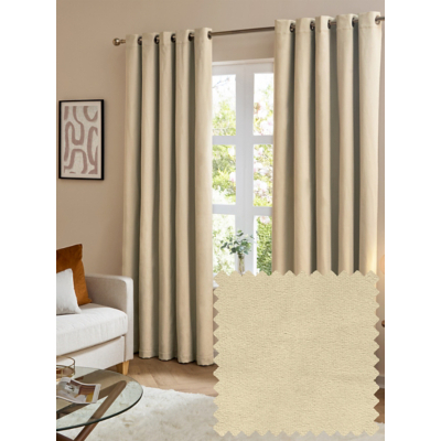Furn Natural The Ultimate Velvet Lined Eyelet Curtains