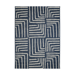 maker Indoor/Outdoor Navy Patches Rug