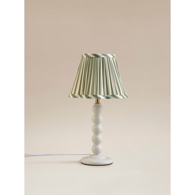White Bobbin Table Lamp