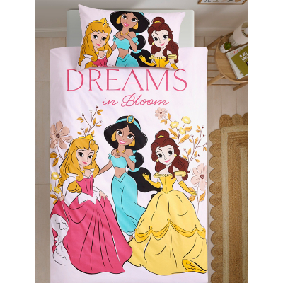 Disney Princess Pink Single Reversible Duvet Set