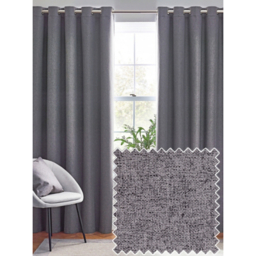 Furn Charcoal Dawn Blackout Thermal Eyelet Curtains