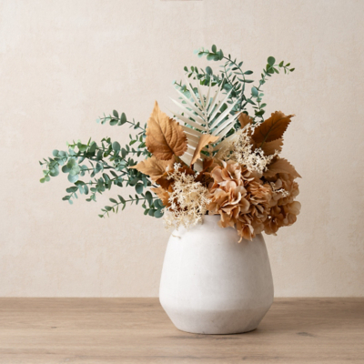 Scottish Everlastings 48cm Dry Look Hydrangea and Eucalyptus Bouquet