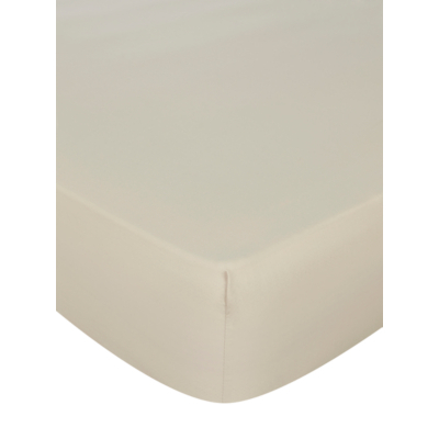 Cream Plain Fitted Sheet